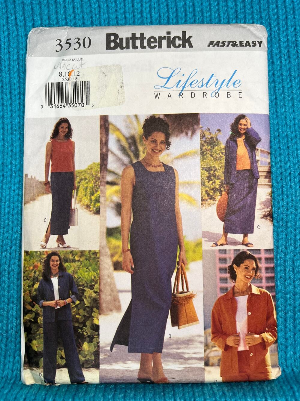 Butterick 3530 pattern top pants dress jacket sz 8 10 12